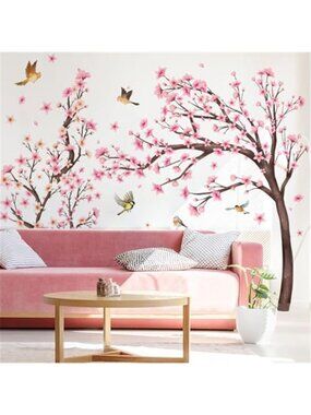 Cherry Blossom Wall Decals Large Floral Vinyl Stickers Bedroom Living Room Decor